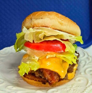 Bacon Burger at Hot Dog Diner & Burger Company in Parma, Ohio