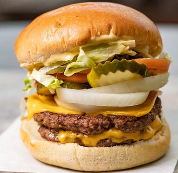 Big Parma Burger at Hot Dog Diner & Burger Company in Parma, Ohio