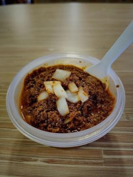 Chili Sauce at Hot Dog Diner & Burger Company in Parma, Ohio