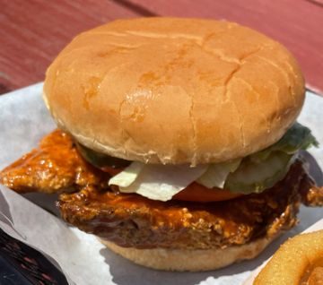 Nashville Chicken Sandwich at Hot Dog Diner & Burger Company in Parma, Ohio